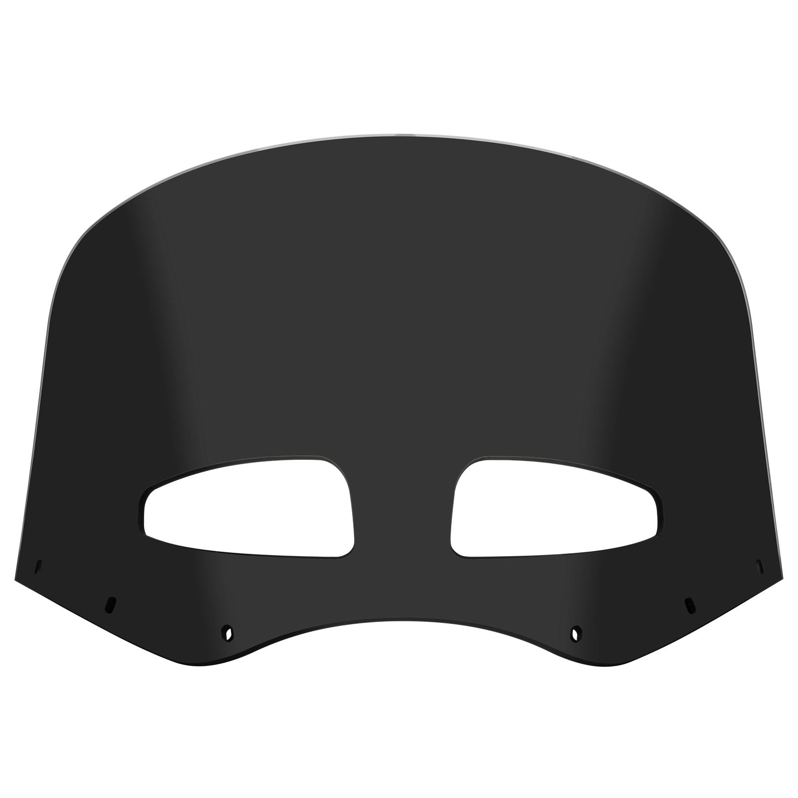 Memphis Shades Roadwarrior Cafe Shield - Vented - Dark Black Smoke -11" MEP87410_74616