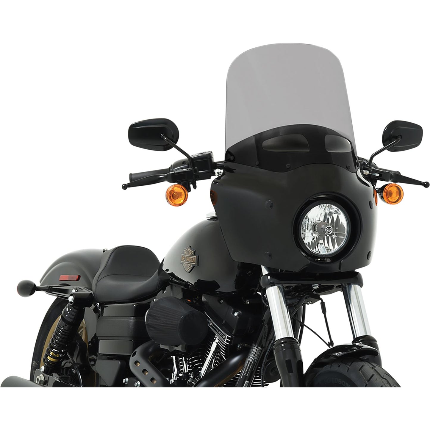 Memphis Shades Roadwarrior Cafe Shield - Vented - Black Smoke -15" MEP87612_427068