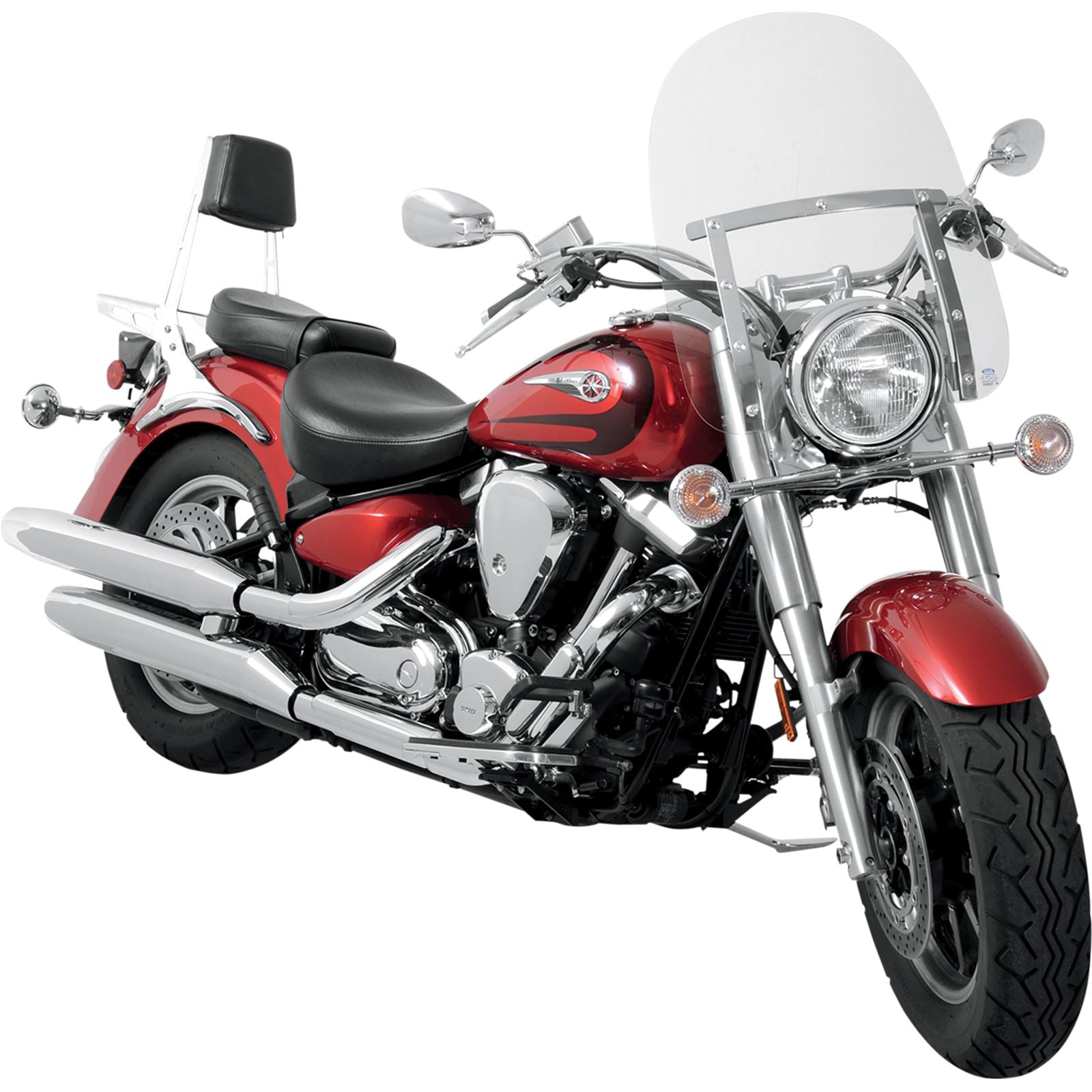 Memphis Shades Memphis Slim Windshield - 17" - 9" Headlight Cutout - Solar MEM4229_427886