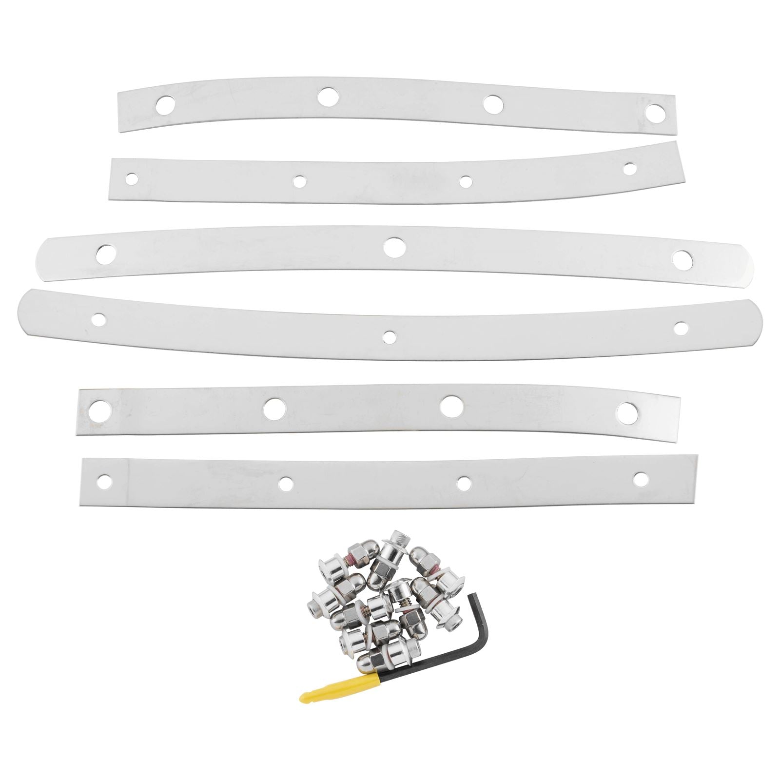 Memphis Shades Slim Windshield Hardware Straps - Stainless Steel MEM0914_74665