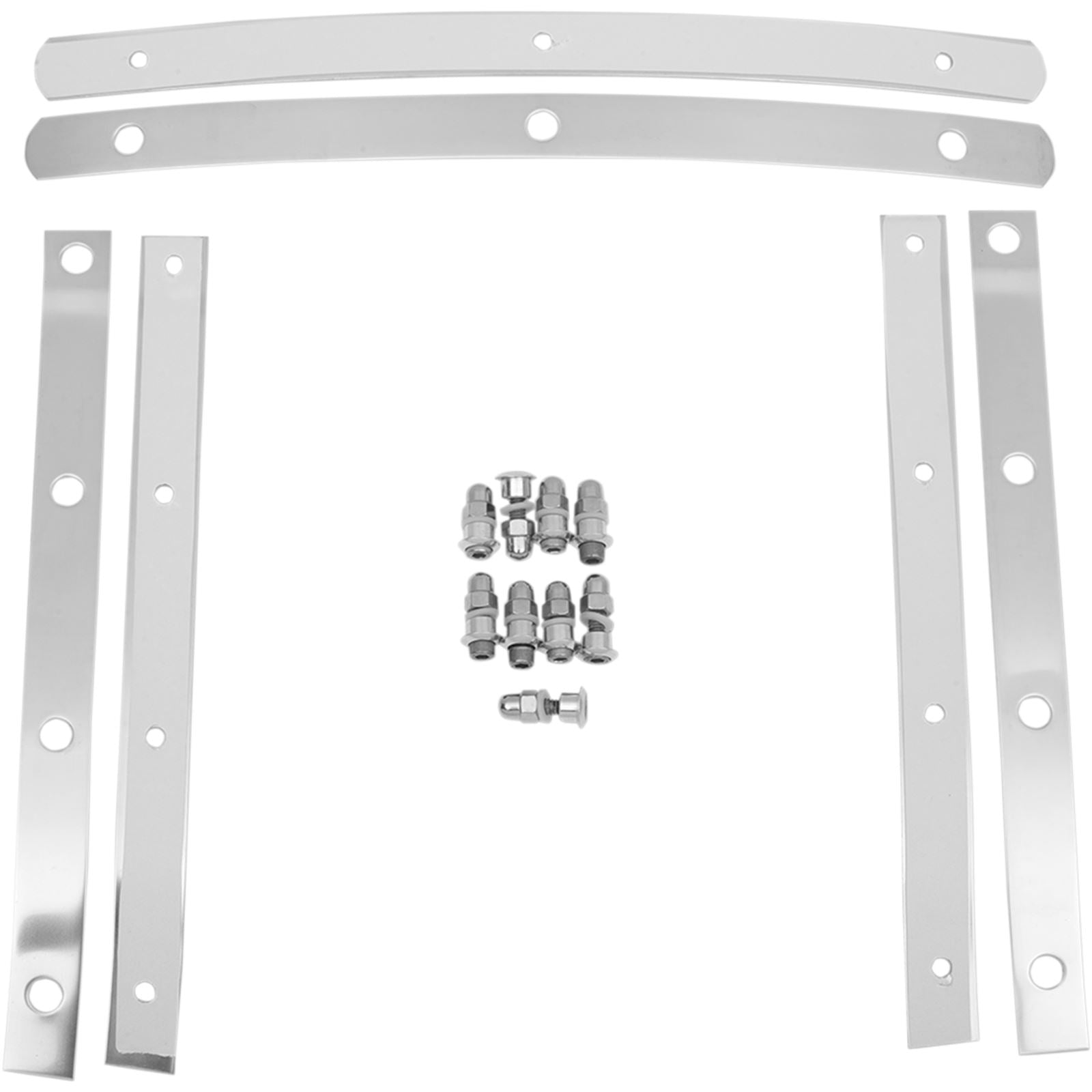 Memphis Shades Slim Windshield Hardware Straps - Stainless Steel MEM0914_427454