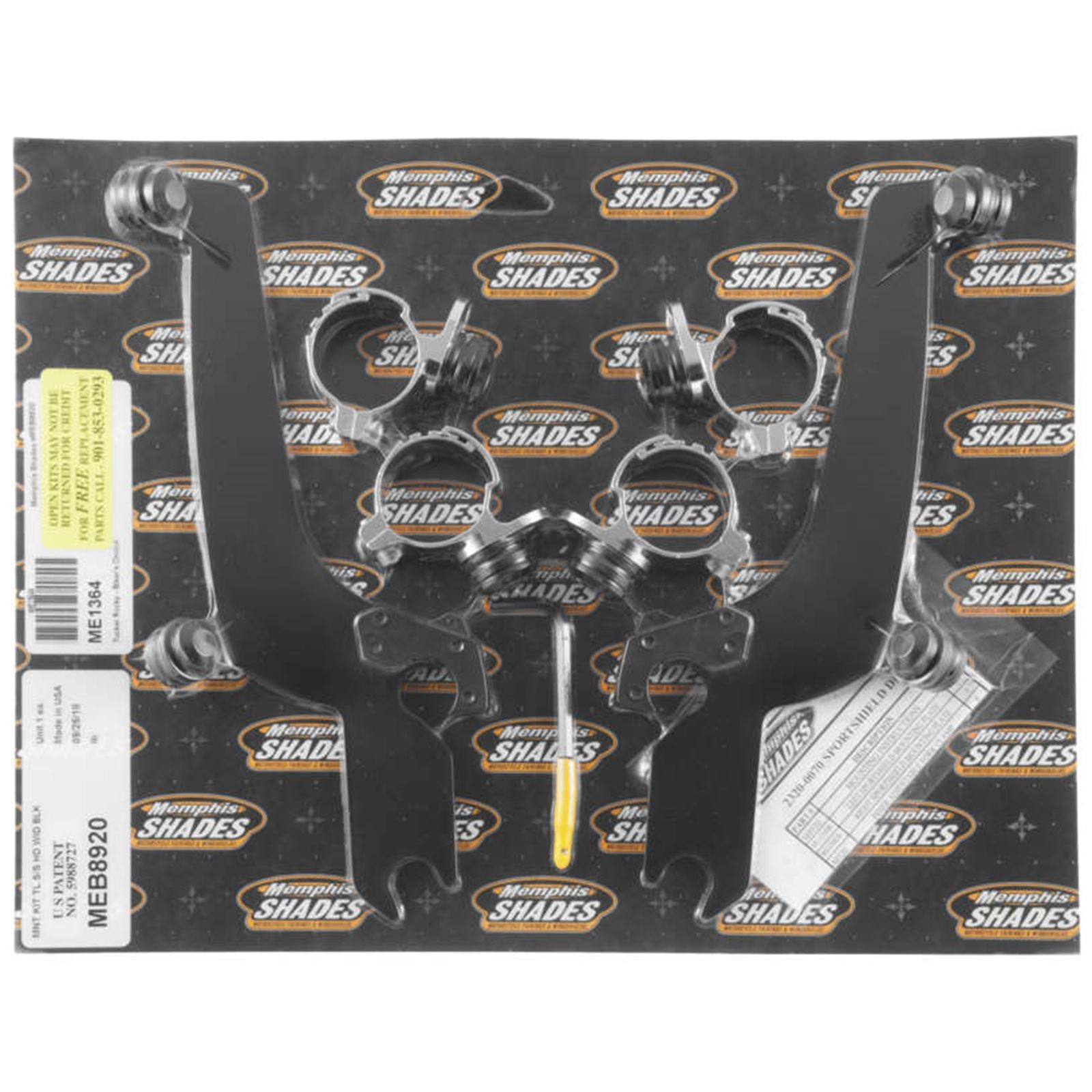 Memphis Shades Sportshield Trigger-Lock Mounting Kit - Black - Wide MEB8920_74822