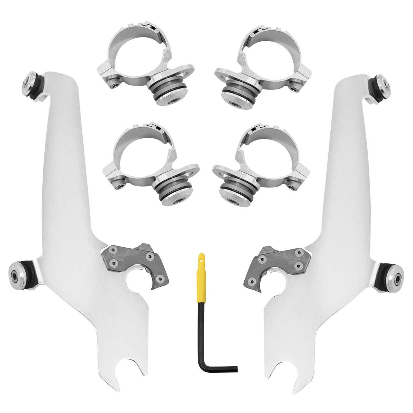 Memphis Shades Sportshield Mounting Kit - Polished - Scout MEK2018_74832