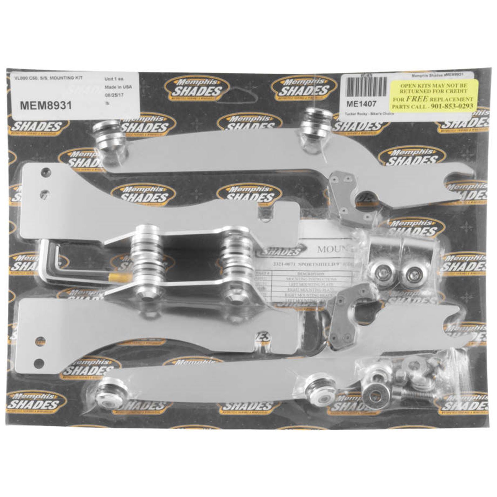Memphis Shades Trigger Lock Sportshield Mounting Kit - VL800 MEM8931_74847