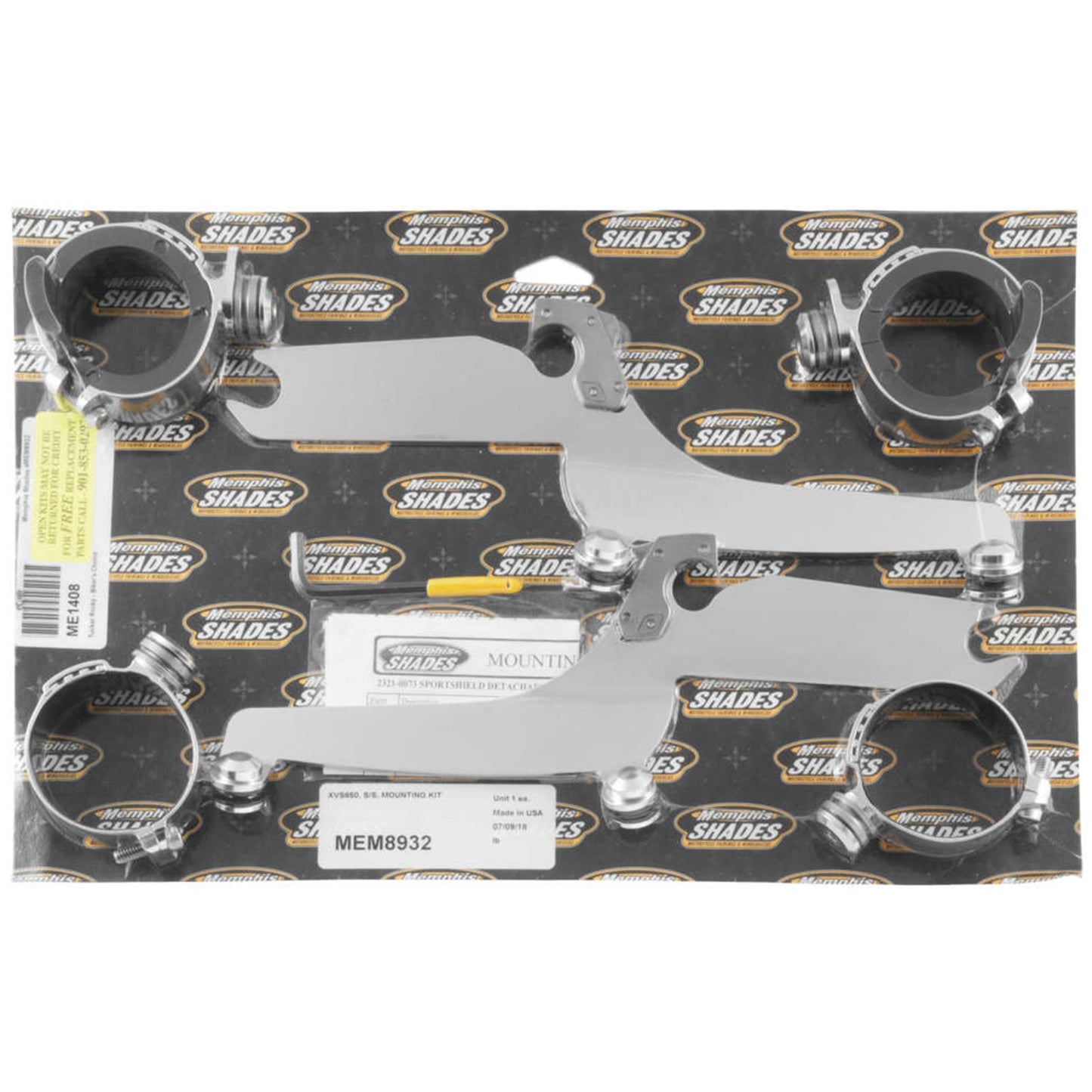 Memphis Shades Trigger Lock Sportshield Mounting Kit - XVS650 MEM8932_74848