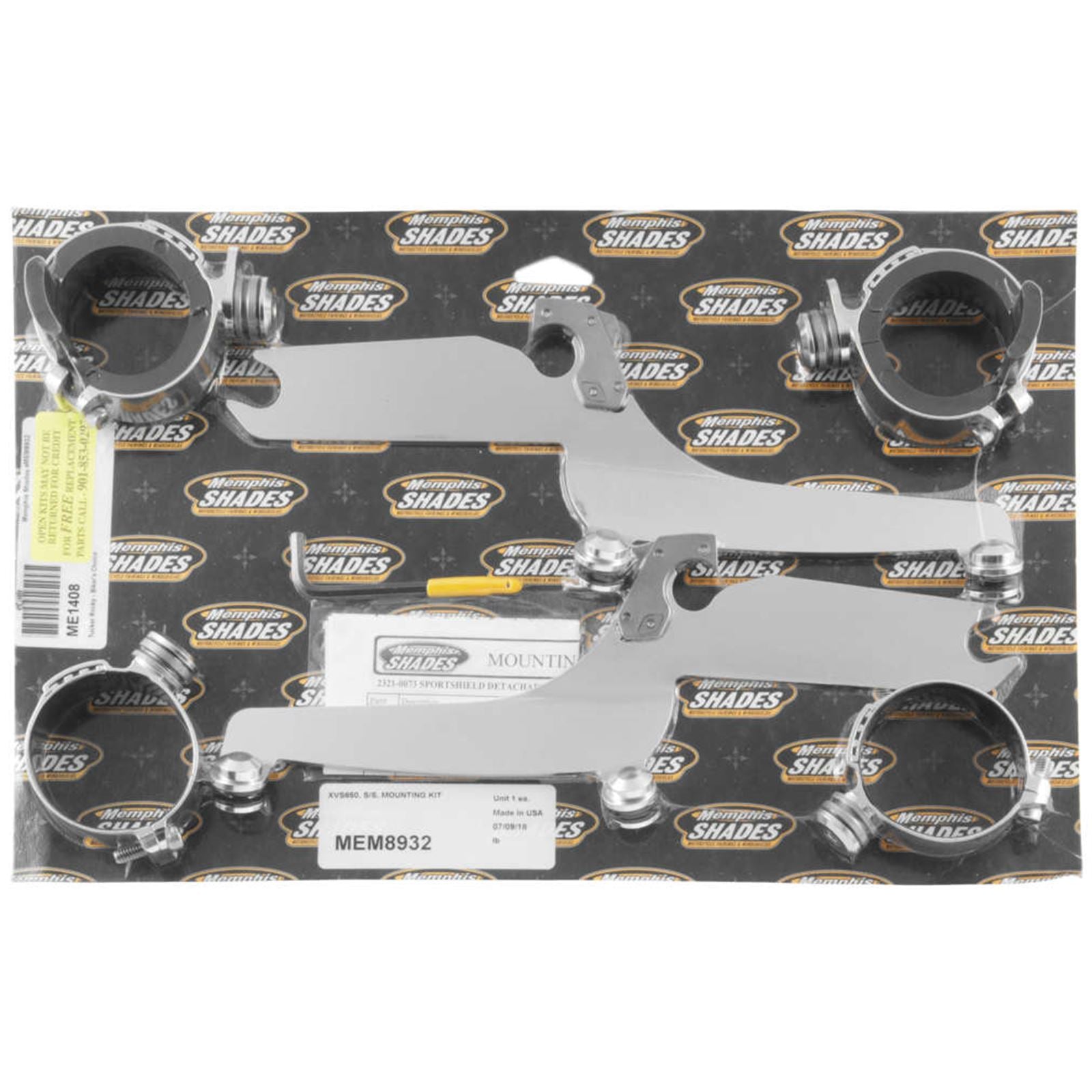 Memphis Shades Trigger Lock Sportshield Mounting Kit - XVS650 MEM8932_74848