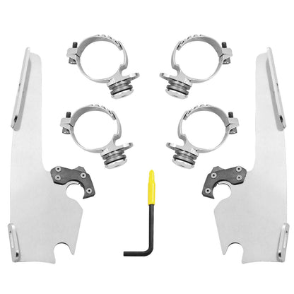 Memphis Shades Batwing - Mounting Kit - Polished - FXLR MEK2036_74963