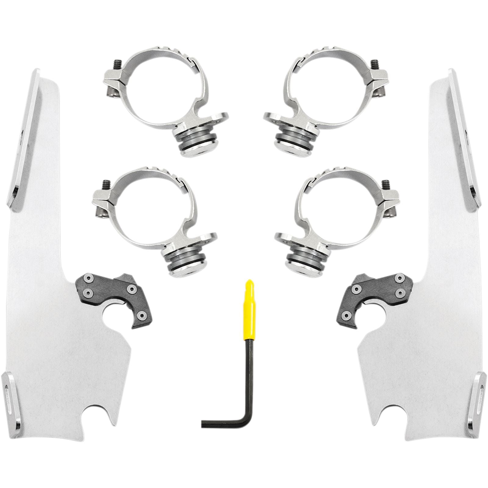 Memphis Shades Batwing - Mounting Kit - Polished - FXLR MEK2036_426792