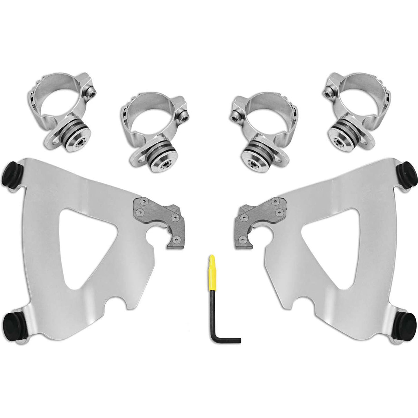 Memphis Shades Road Warrior Mounting Kit - Polished - FXD MEK2038_74978