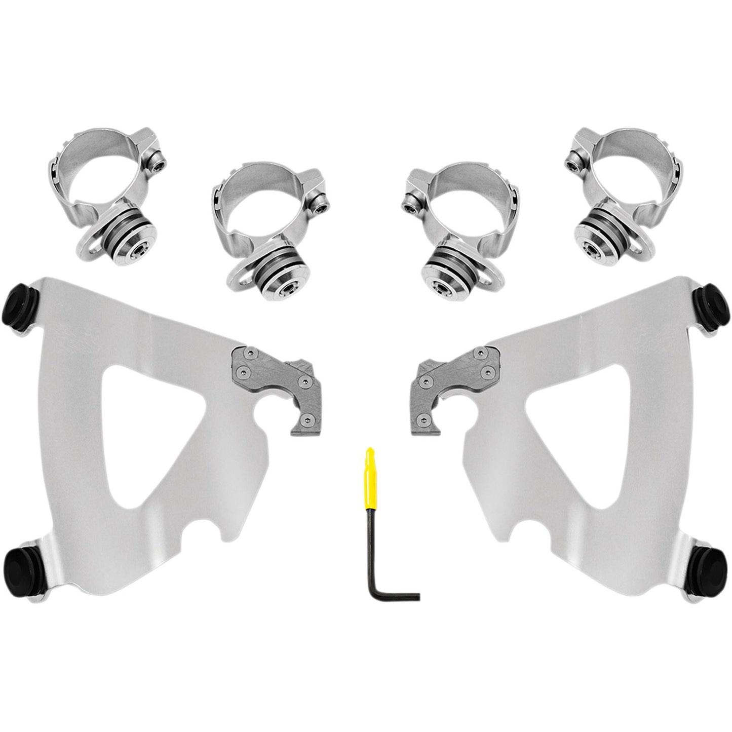 Memphis Shades Road Warrior Mounting Kit - Polished - FXD MEK2038_426794