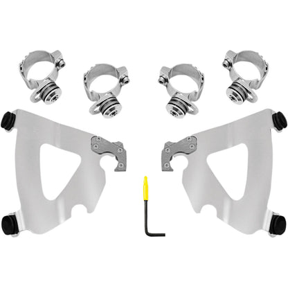 Memphis Shades Road Warrior Mounting Kit - Polished - FXD MEK2038_426019