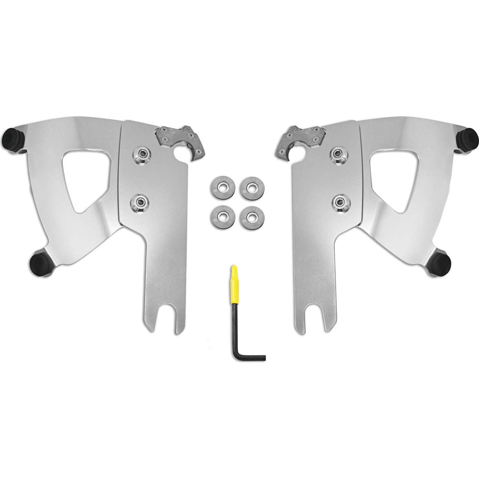 Memphis Shades Road Warrior Mounting Kit - Polished - FLHR MEK2039_75004