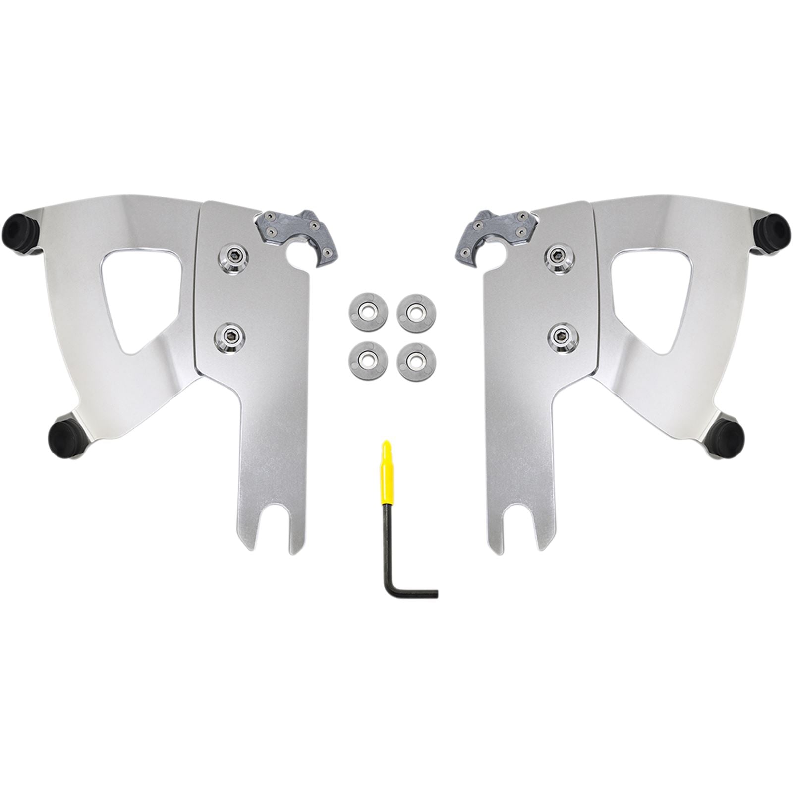Memphis Shades Road Warrior Mounting Kit - Polished - FLHR MEK2039_426819