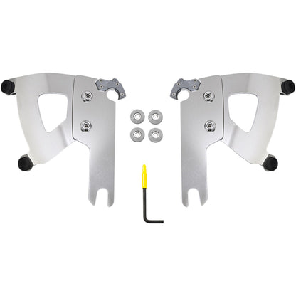 Memphis Shades Road Warrior Mounting Kit - Polished - FLHR MEK2039_426819