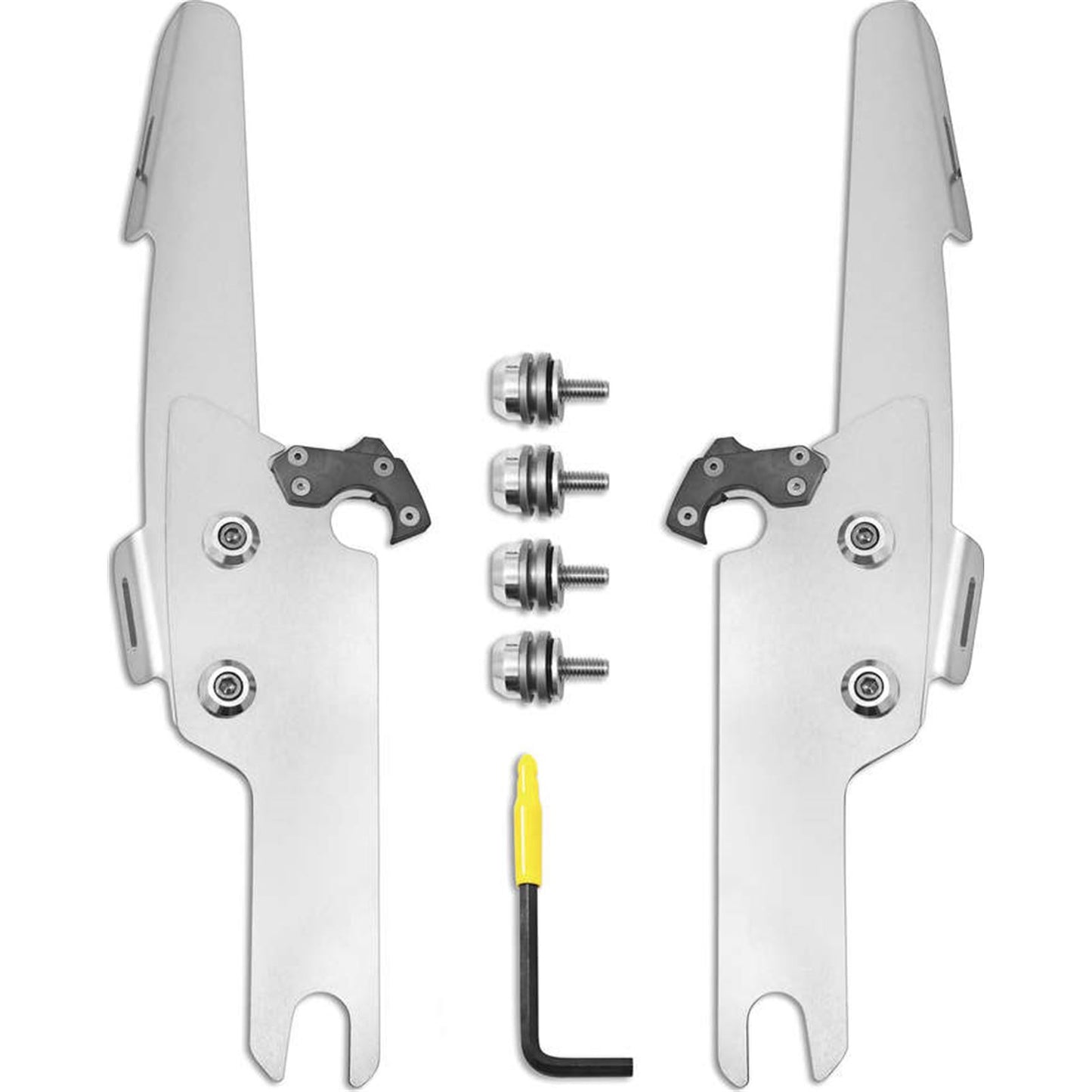 Memphis Shades Batwing Fats/Slim Mounting Kit - Polished - FLHRS/XS MEK2041_75006