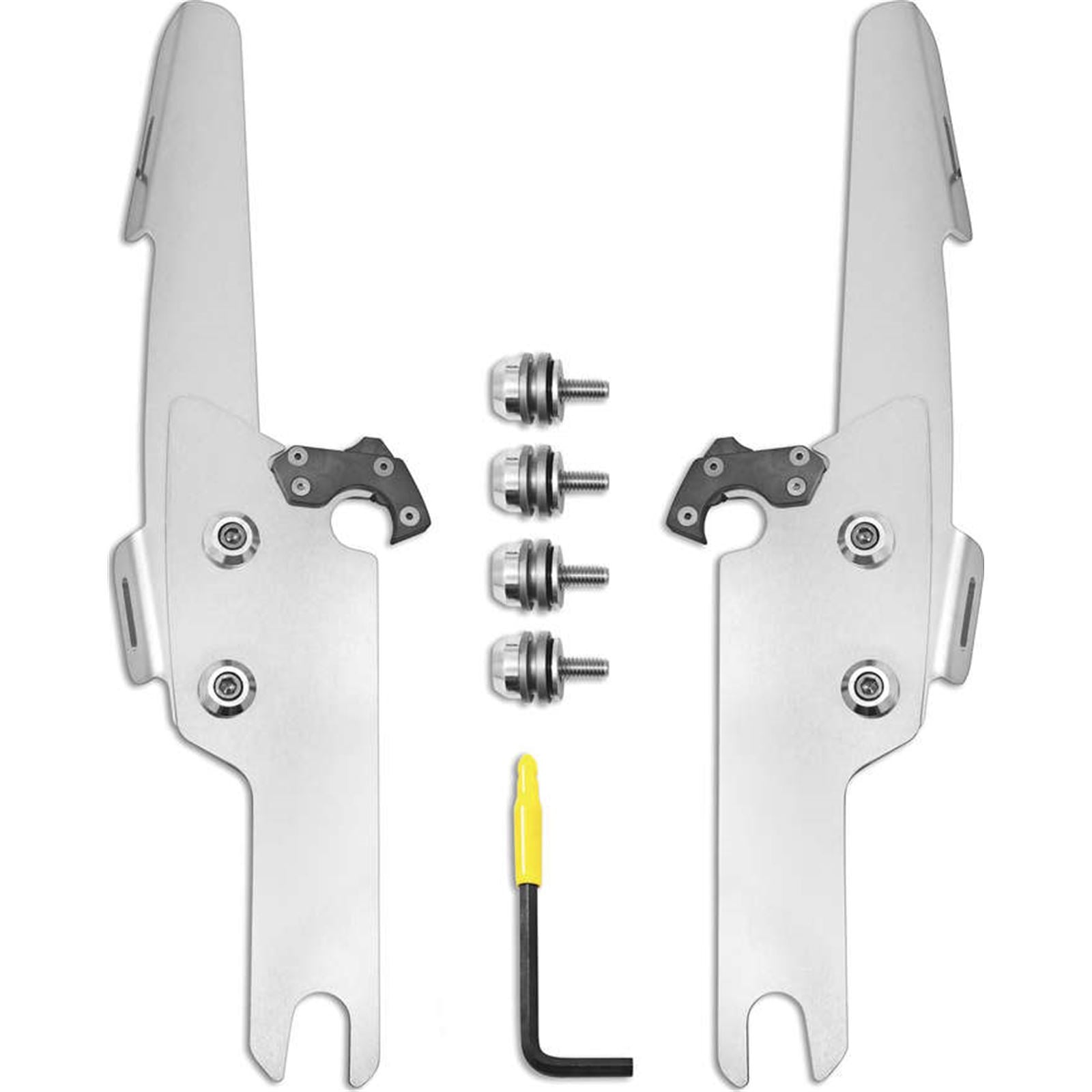 Memphis Shades Batwing Fats/Slim Mounting Kit - Polished - FLHRS/XS MEK2041_75006