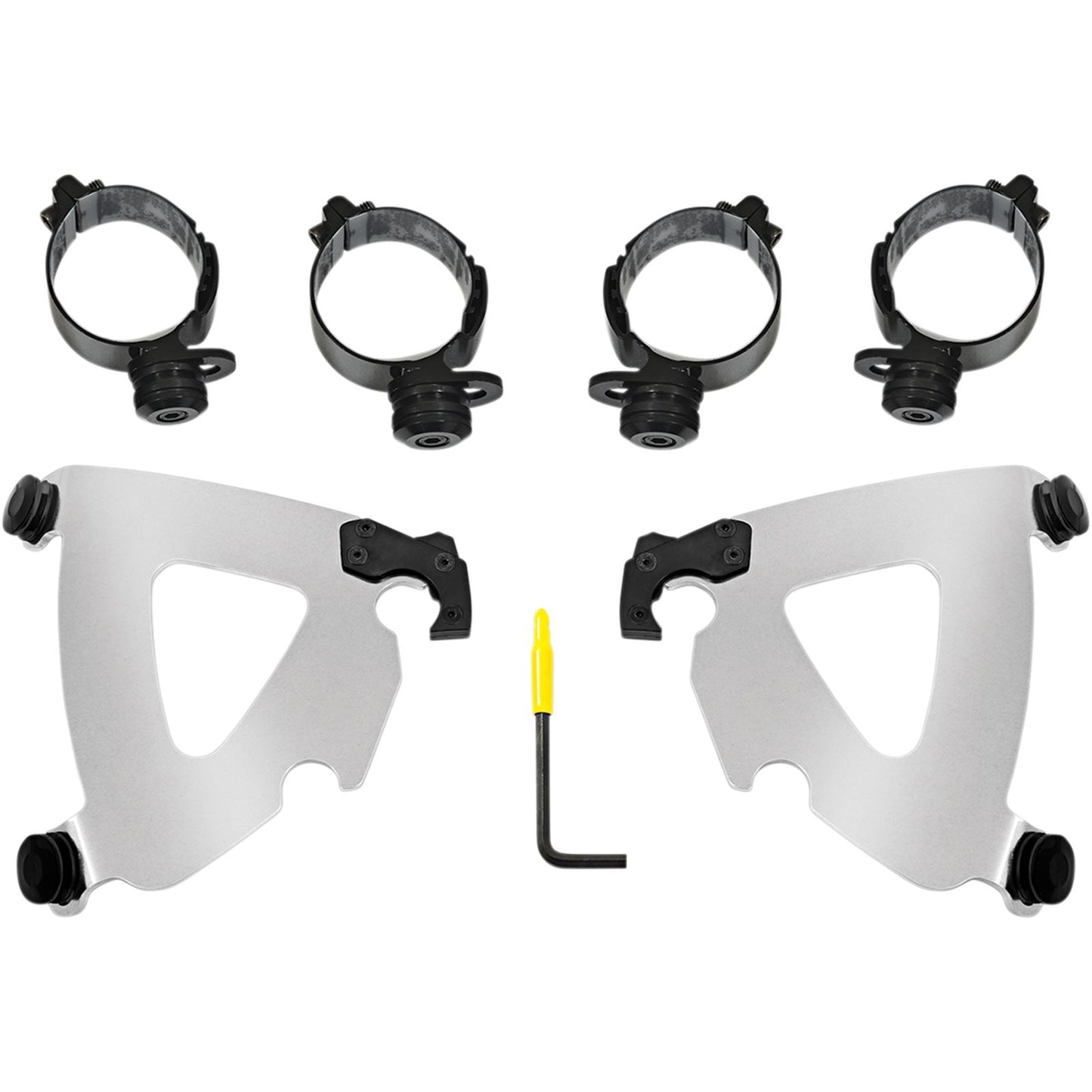 Memphis Shades Road Warrior Mounting Kit - Polished - FLSB MEK2043_426798