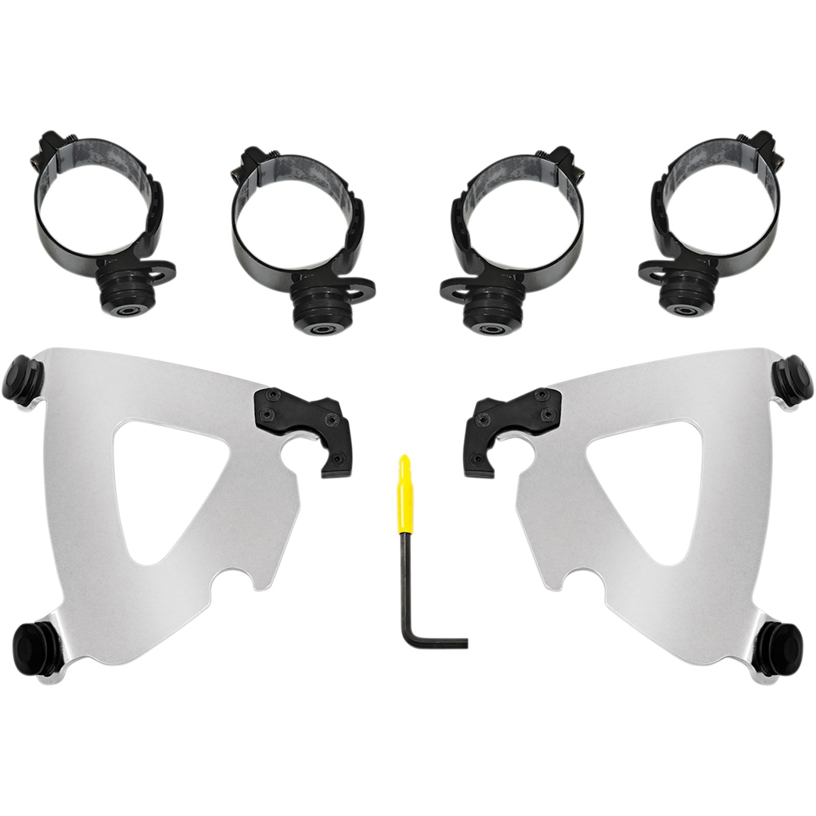 Memphis Shades Road Warrior Mounting Kit - Polished - FLSB MEK2043_426798