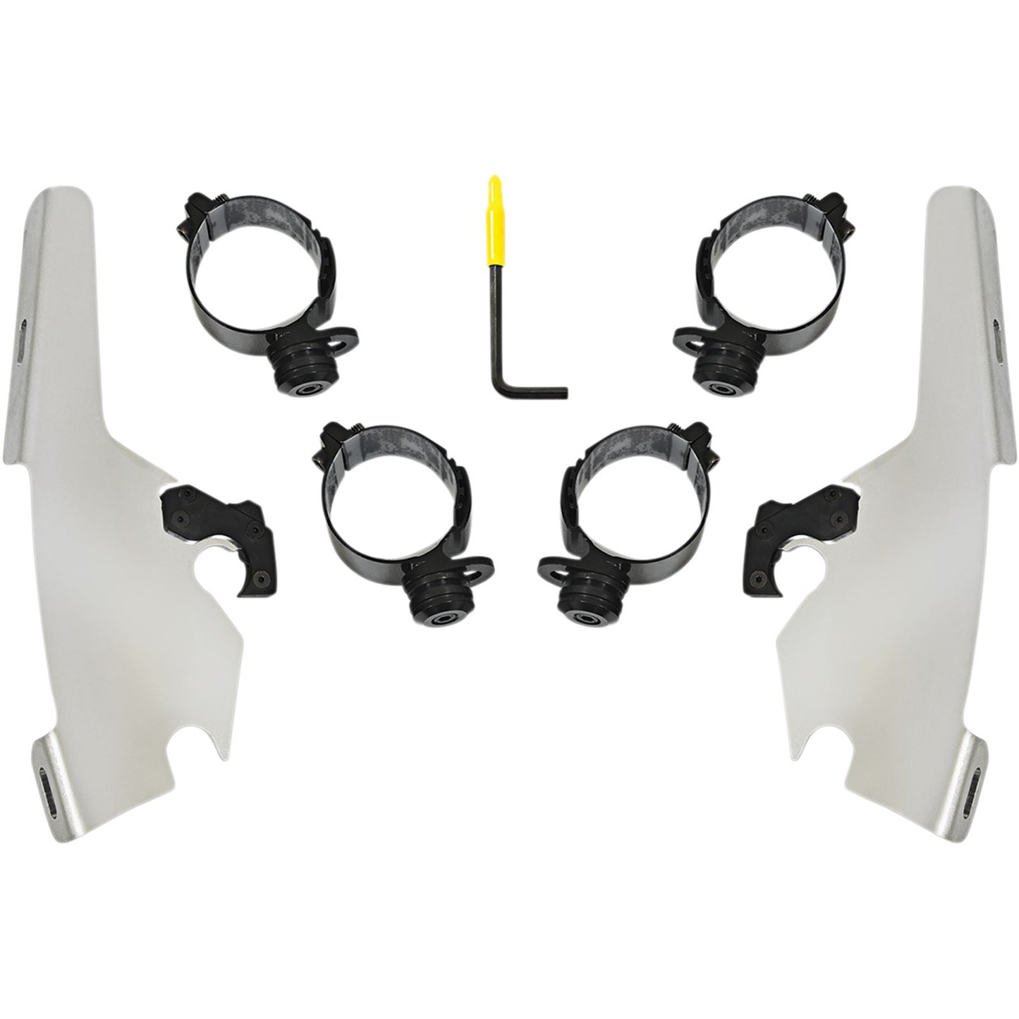 Memphis Shades Batwing - Mounting Kit - Polished - FLSB MEK2044_426802