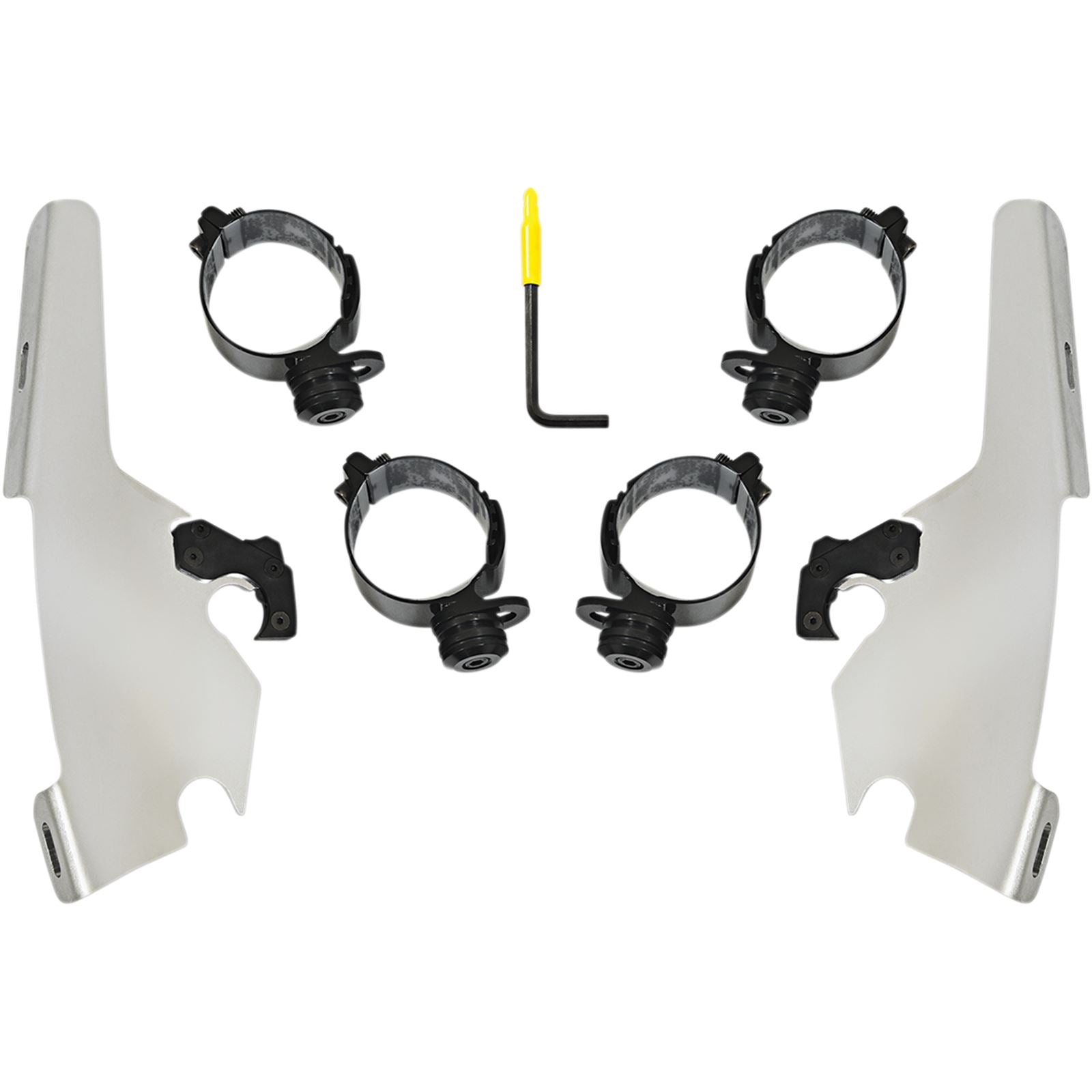 Memphis Shades Batwing - Mounting Kit - Polished - FLSB MEK2044_426027
