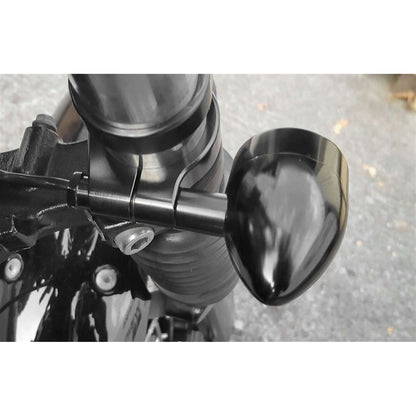 Motone Customs Fork Turn Signal Bracket - 39mm - Black [MPN: PNX039B]_75203