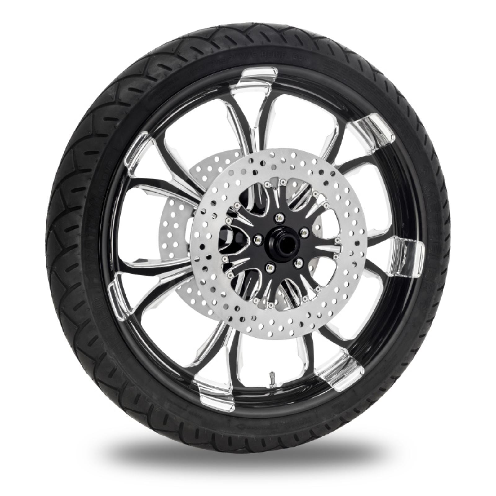 Performance Machine Paramount Front Forged Wheel Abs Black Chrome 21" x 3.5" 1204-7106R-PARAJ-BMP_1463035