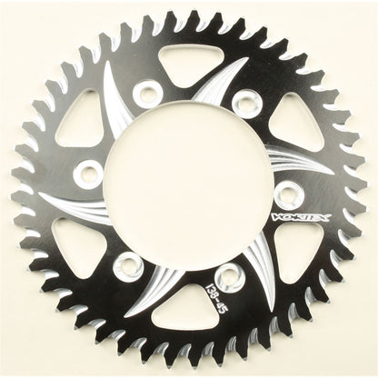 Vortex CAT5 Rear Aluminum Sprocket - 530 - 45-Tooth Black Hardcoat 438ZK-45_75376
