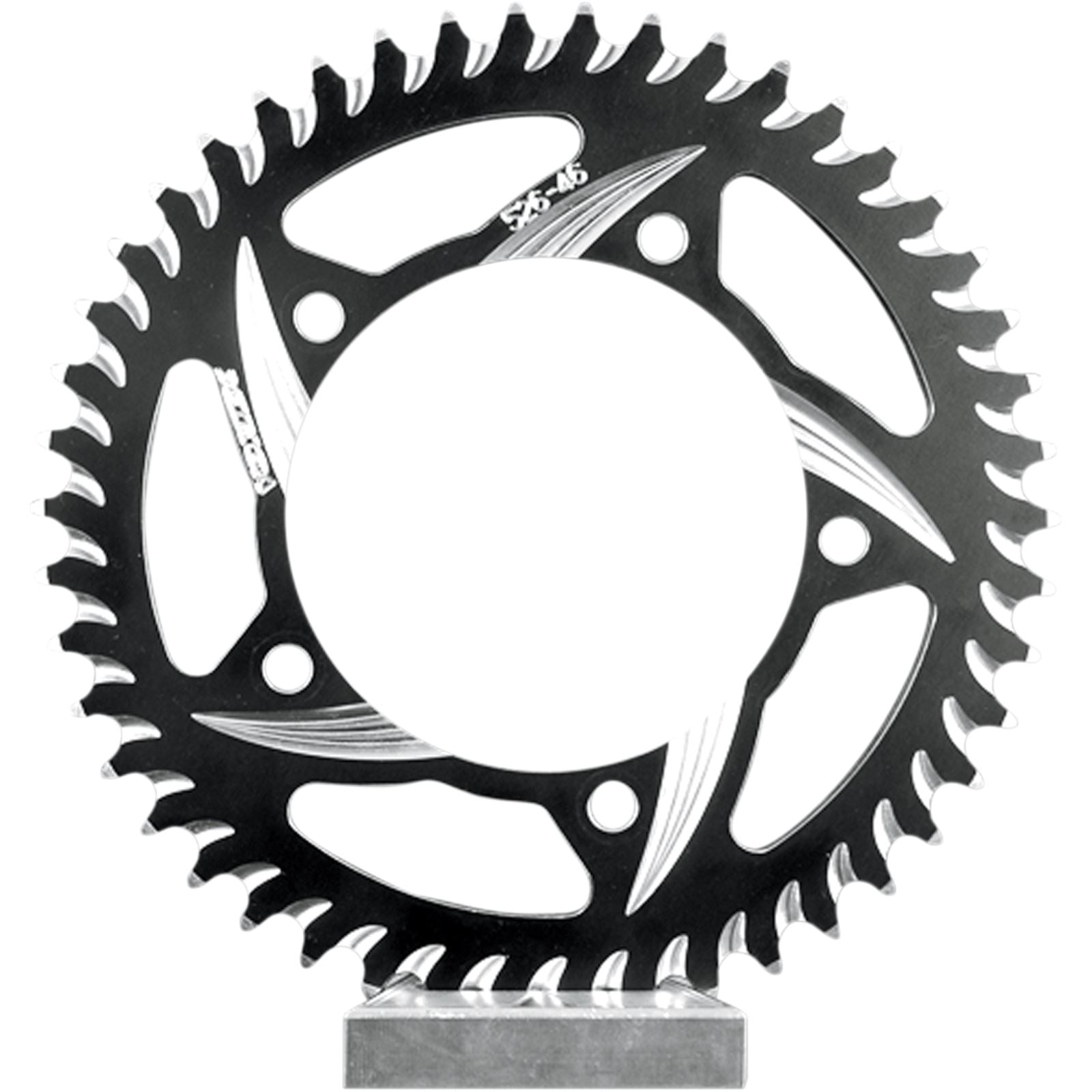 Vortex CAT5 Rear Aluminum Sprocket - 530 - 45-Tooth Black Hardcoat 438ZK-45_492404