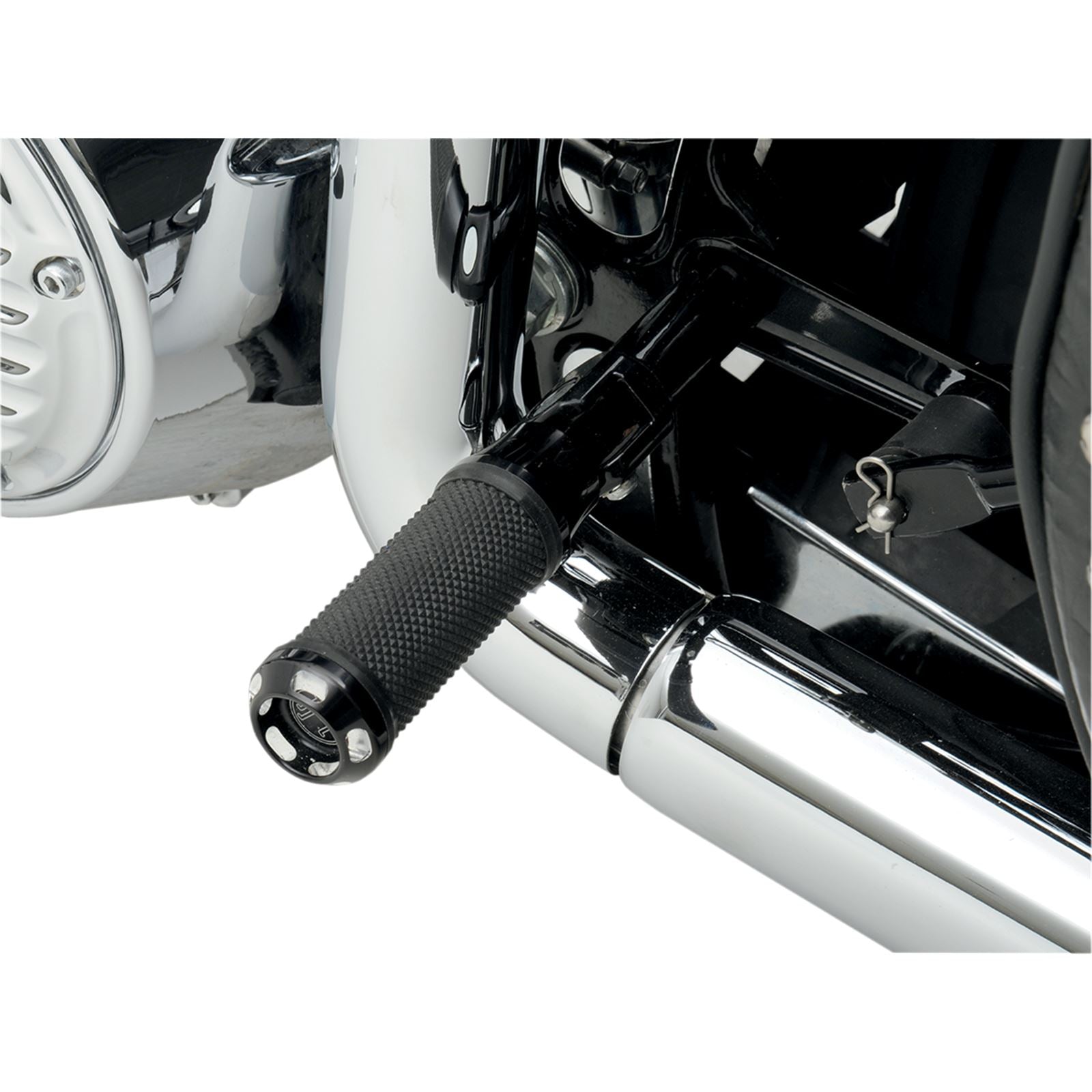 Performance Machine Apex Footpegs - Straight - Black 0035-1097-BM_452876