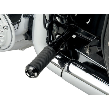 Performance Machine Apex Footpegs - Straight - Black 0035-1097-BM_452876