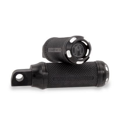 Performance Machine Apex Footpegs - Straight - Black 0035-1097-BM_1462873