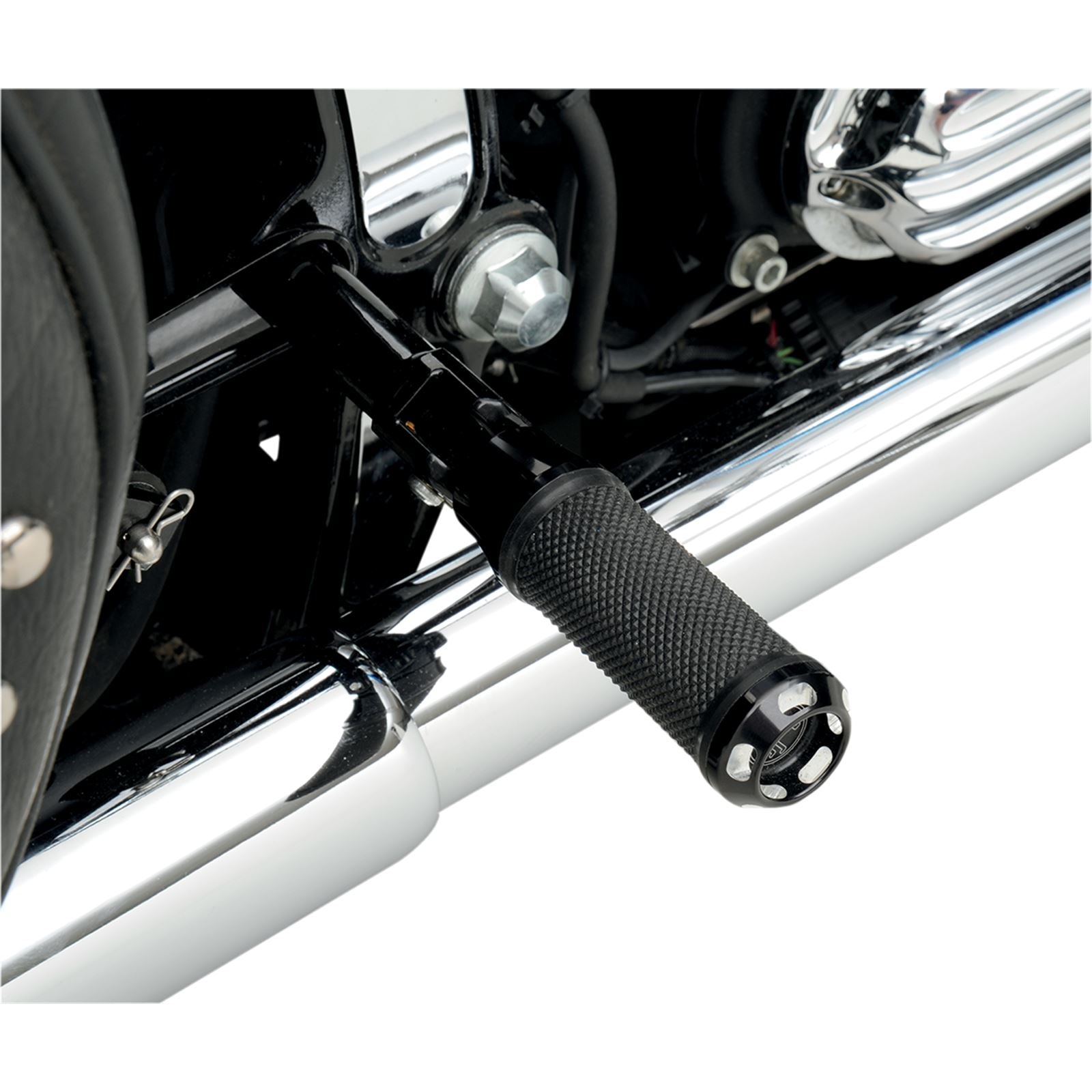 Performance Machine Apex Footpegs - Straight - Black 0035-1097-BM_452877