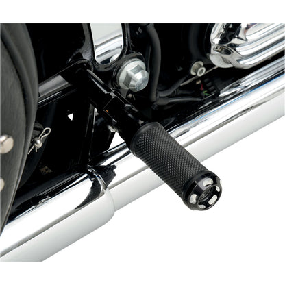 Performance Machine Apex Footpegs - Straight - Black 0035-1097-BM_452877
