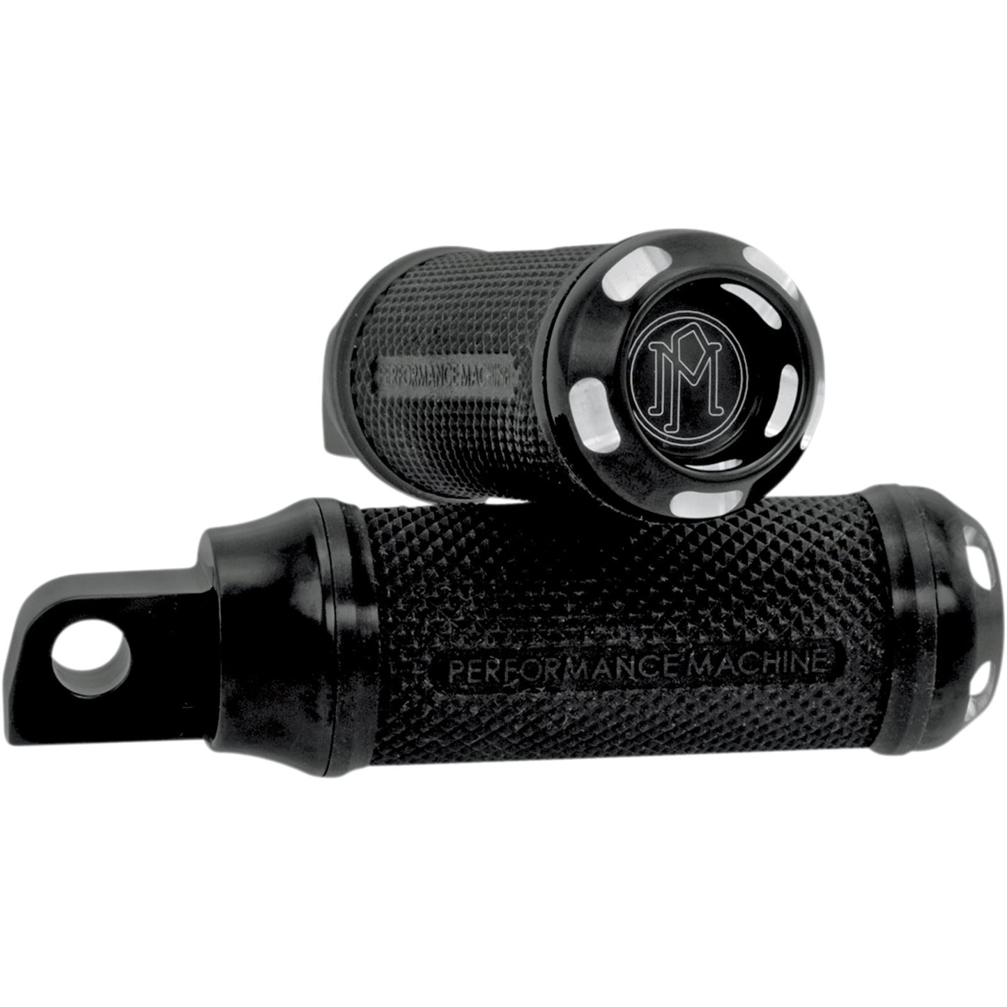 Performance Machine Apex Footpegs - Straight - Black 0035-1097-BM_452878