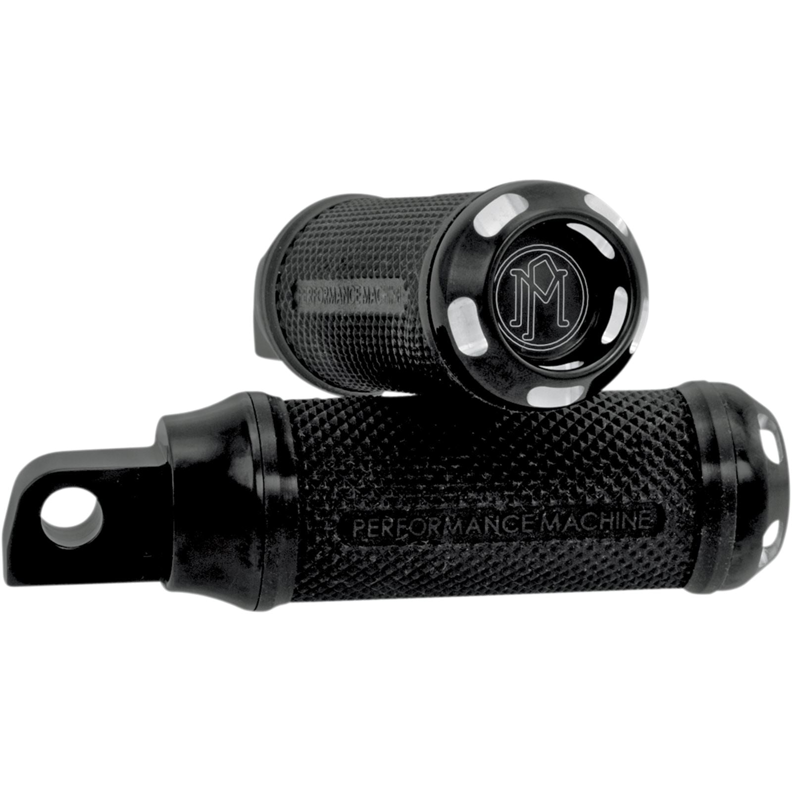 Performance Machine Apex Footpegs - Straight - Black 0035-1097-BM_452878