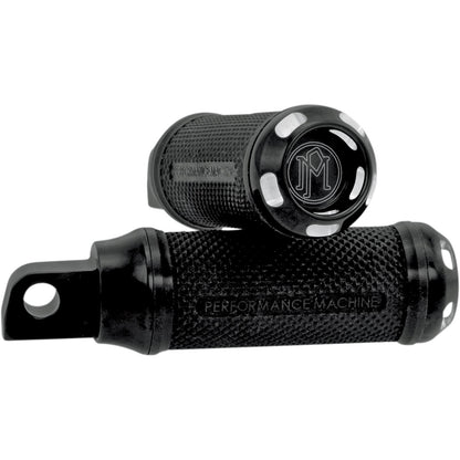 Performance Machine Apex Footpegs - Straight - Black 0035-1097-BM_452878