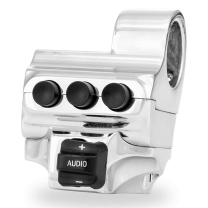 Performance Machine Chrome Right-Side Four-Button Brake Switch Housing 0062-2040-CH_75581