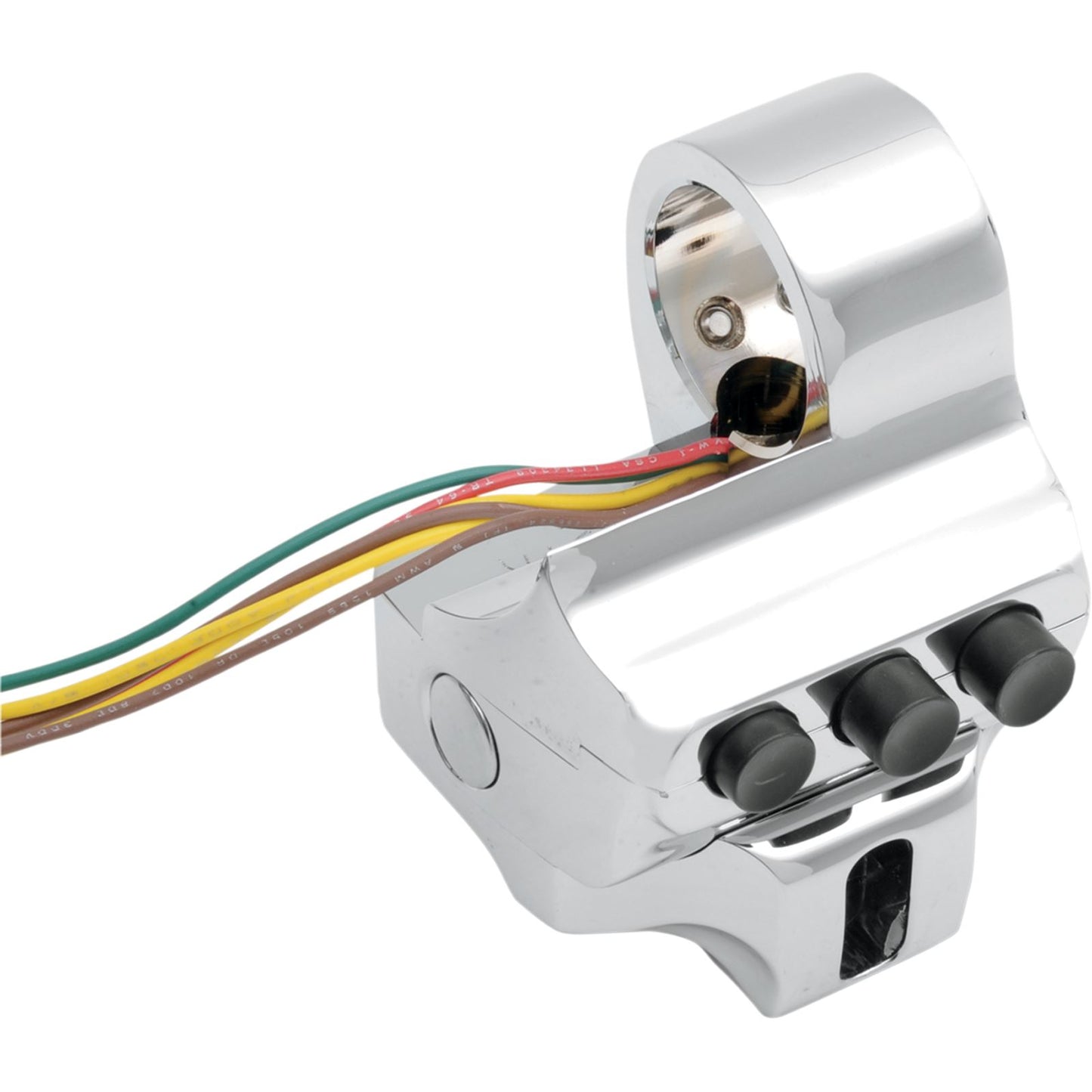 Performance Machine Chrome Right-Side Four-Button Brake Switch Housing 0062-2040-CH_453235