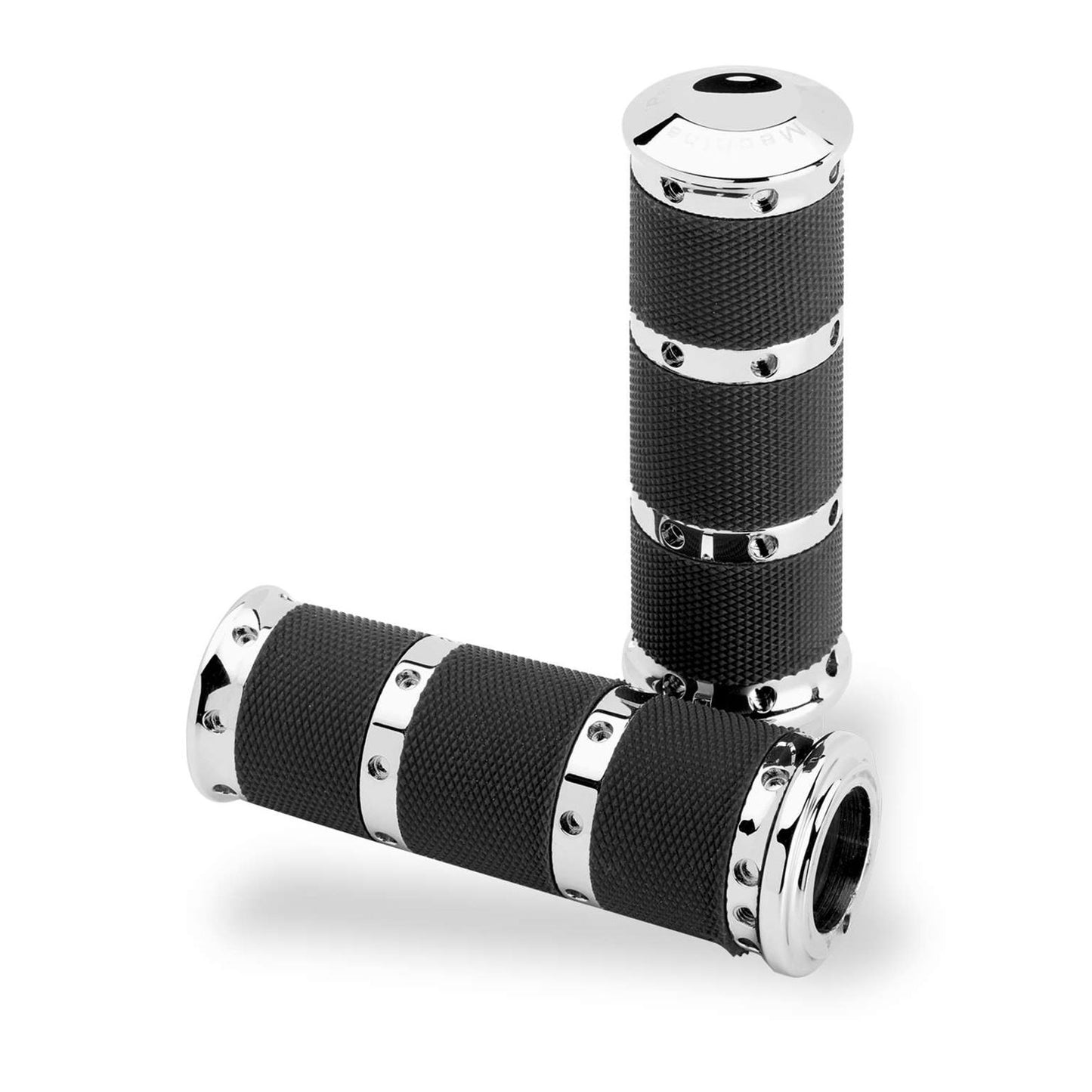 Performance Machine Chrome XL Grips for Cable 0063-2010-CH_75619