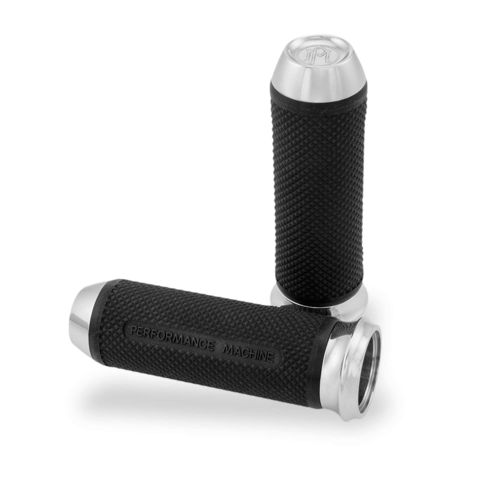 Performance Machine Elite Renthal-Wrapped Grip Set - Chrome 0063-2027-CH_75621