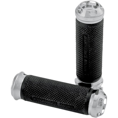 Performance Machine Chrome Elite Apex Grips for Cable 0063-2043-CH_452576