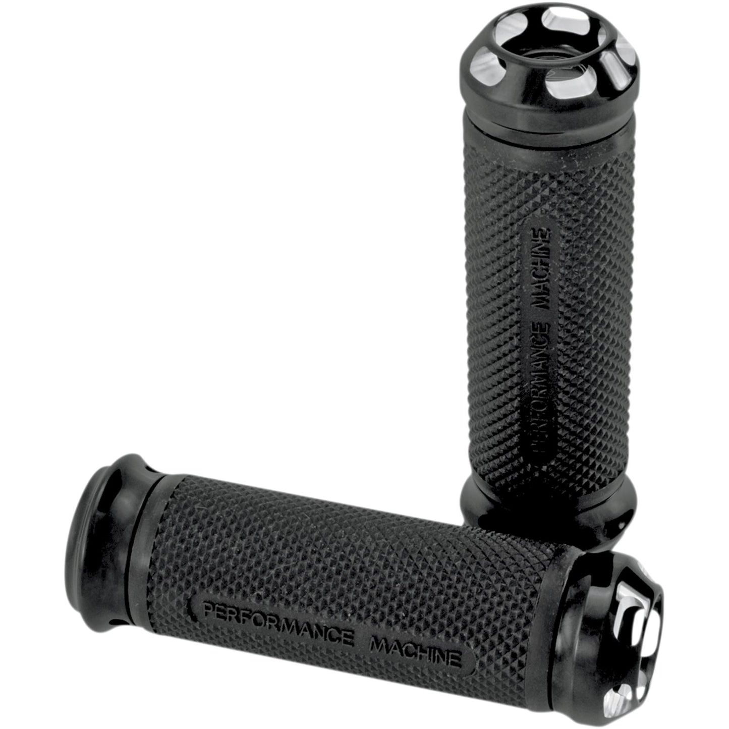 Performance Machine Black Elite Apex Grips for Throttle-by-Wire 0063-2044-BM_452579