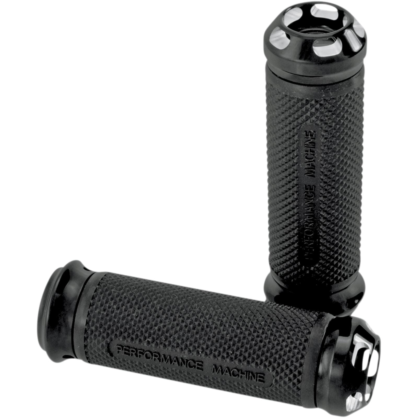 Performance Machine Black Elite Apex Grips for Throttle-by-Wire 0063-2044-BM_452579