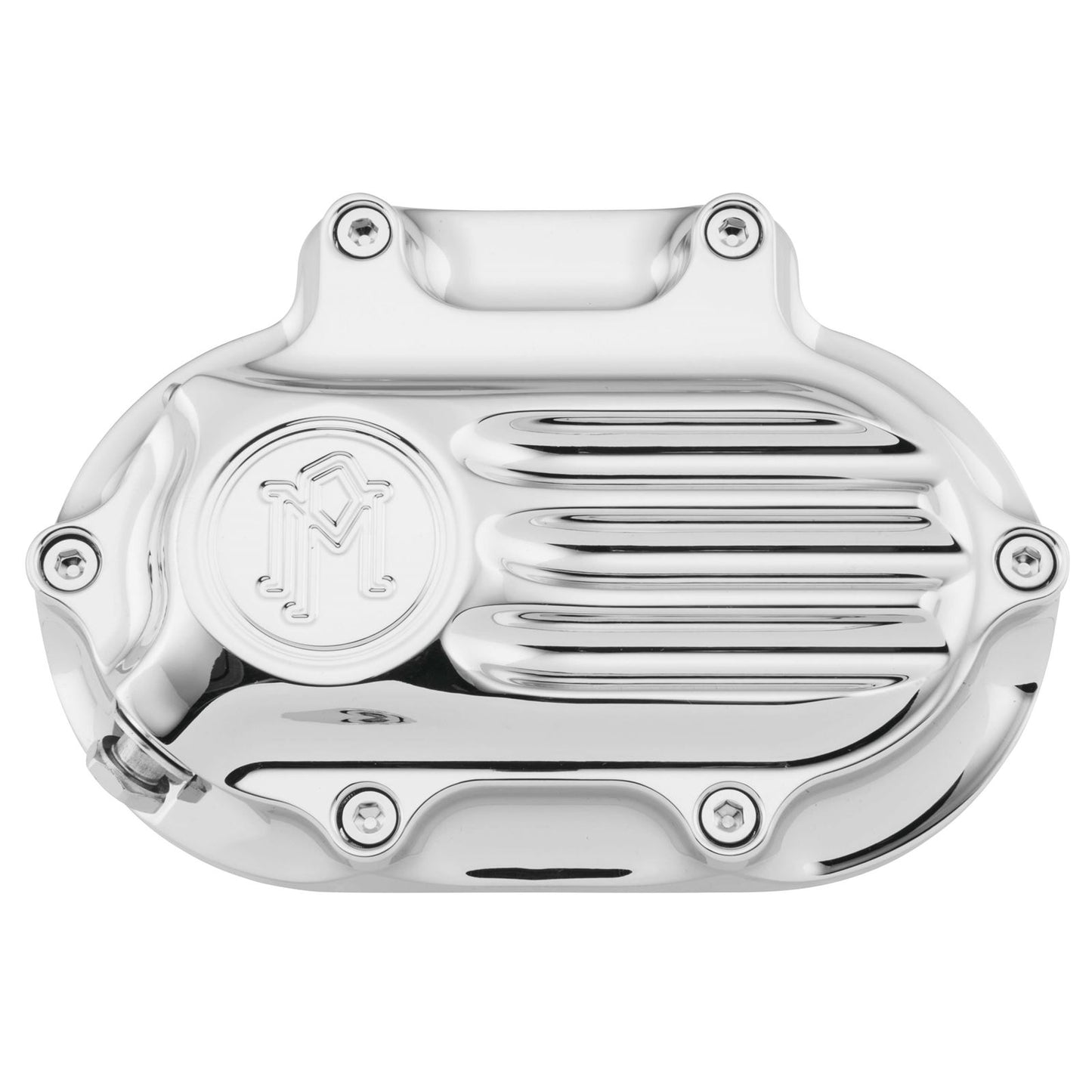 Performance Machine Transmission Cover - Chrome - Fluted 0066-2008-CH_75644