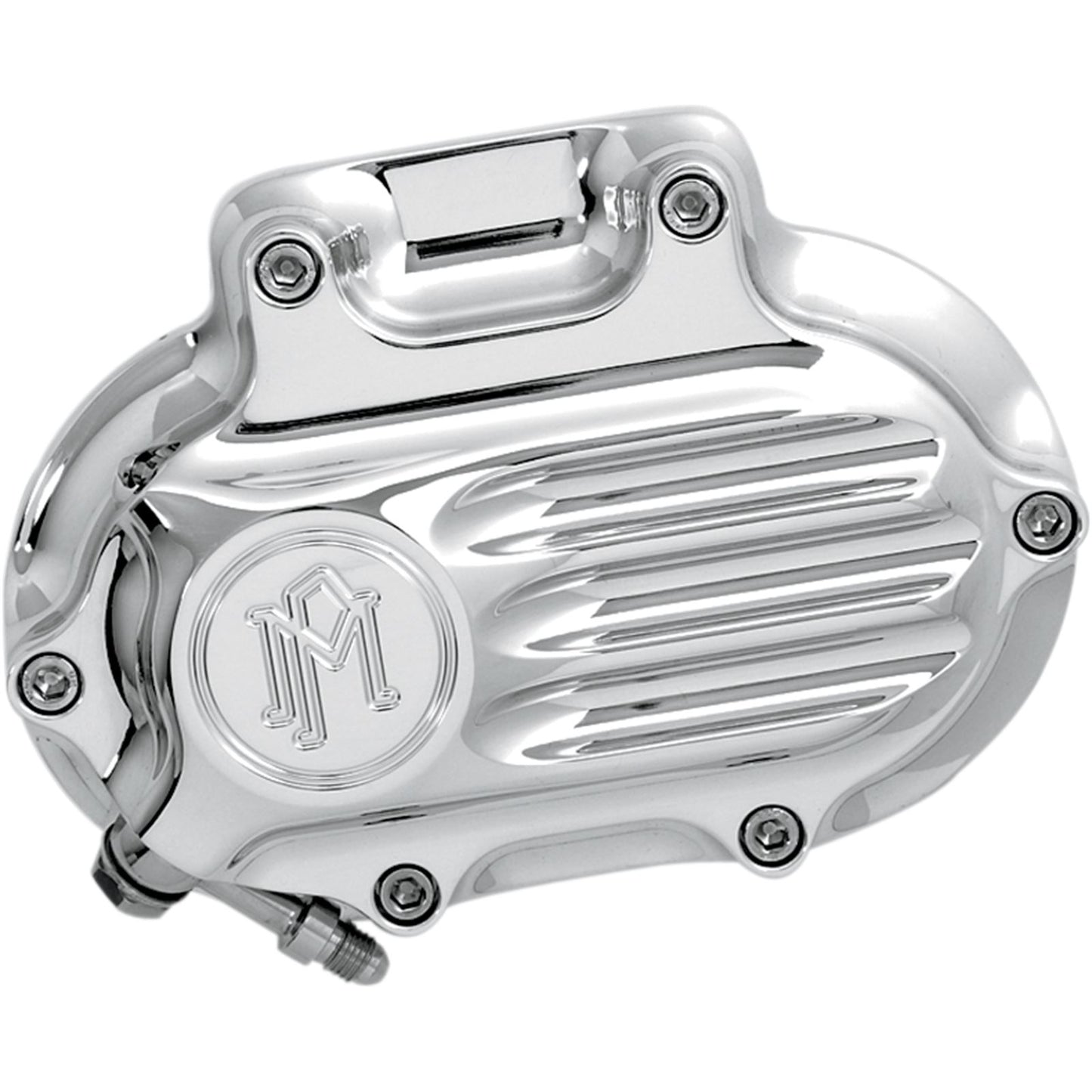 Performance Machine Transmission Cover - Chrome - Fluted 0066-2008-CH_452832