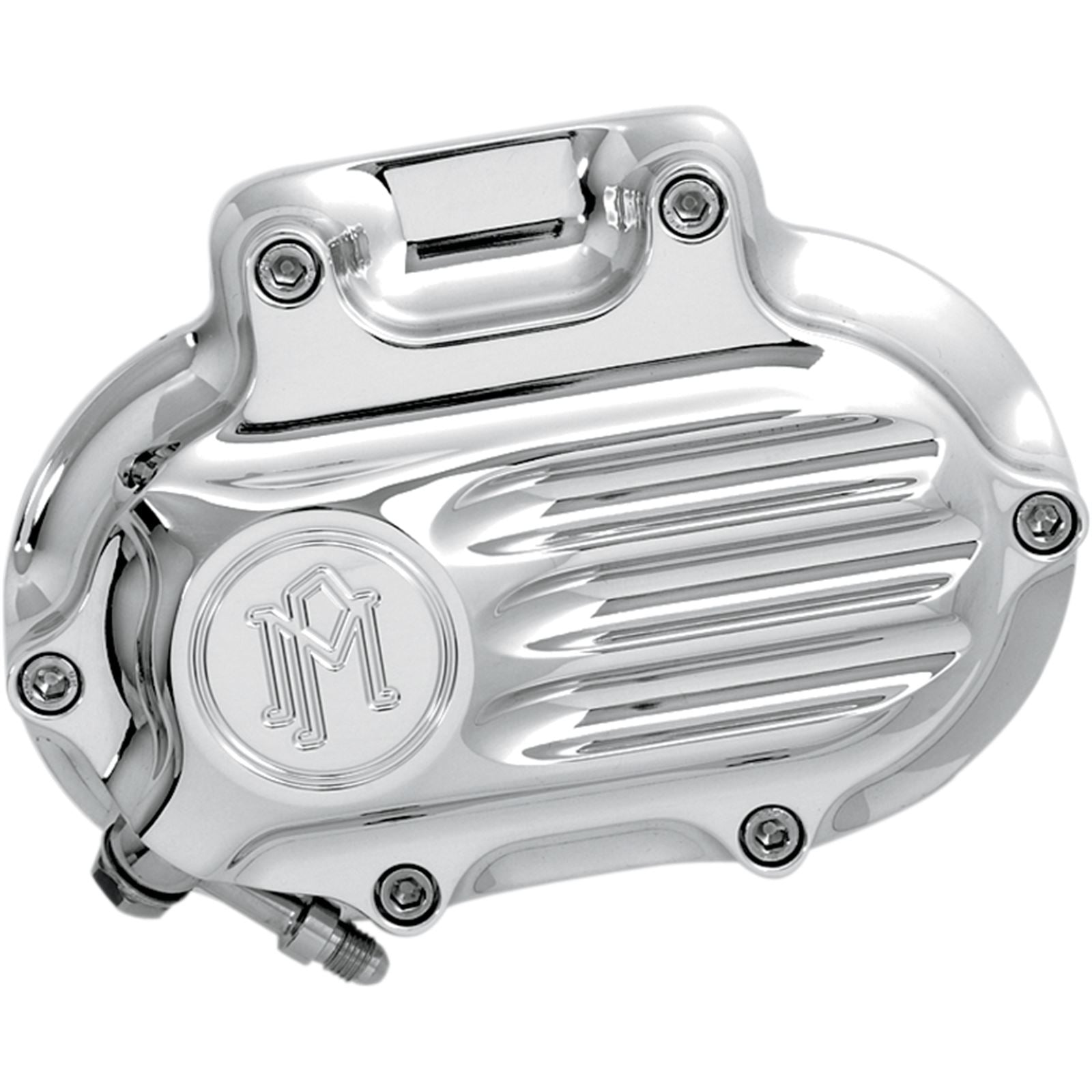 Performance Machine Transmission Cover - Chrome - Fluted 0066-2008-CH_452832