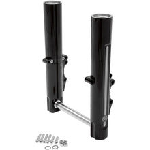 Performance Machine Lower Fork Leg Kit Dual Disc ontrast Cut Black/Silver - '14-'20 FL 0208-2096-BM_452458