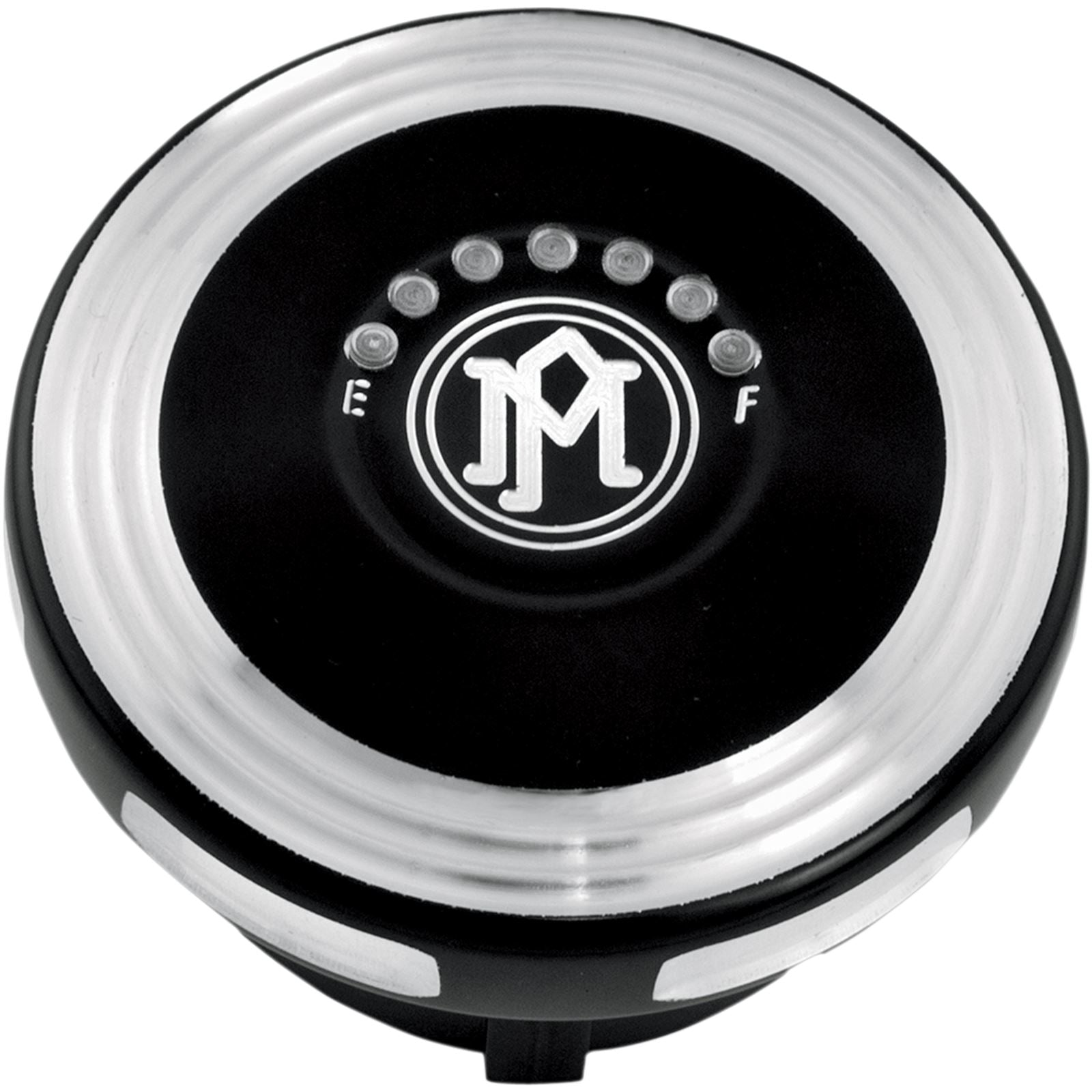 Performance Machine Fuel Cap - Contrast Cut - Merc with LED Fuel Gauge 0210-2025MRC-BM_452633