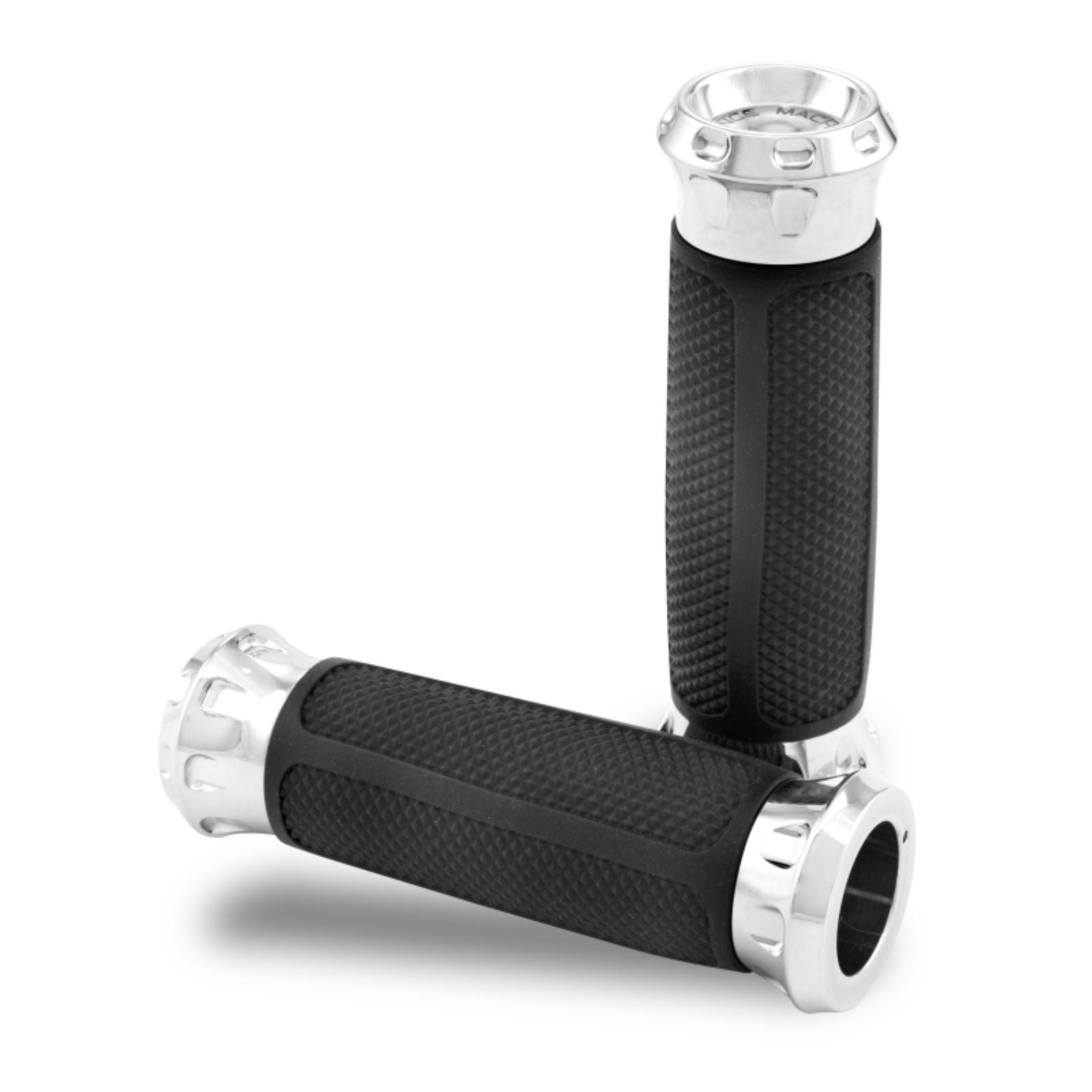 Performance Machine Chrome Overdrive Grips for Throttle-by-Wire 0063-2082-CH_1462906