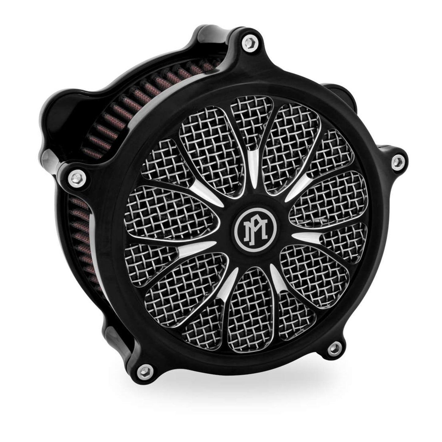 Performance Machine Insert Air Cleaner Heathen Black 0206-2010HEA-BM_76098